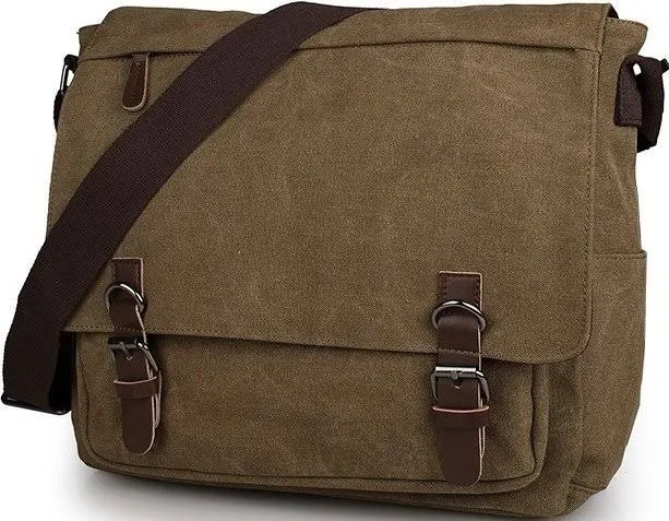 bag Текстильна сумка месенджер коричневого кольору VINTAGE STYLE (14588) MODNOTAK $1473
