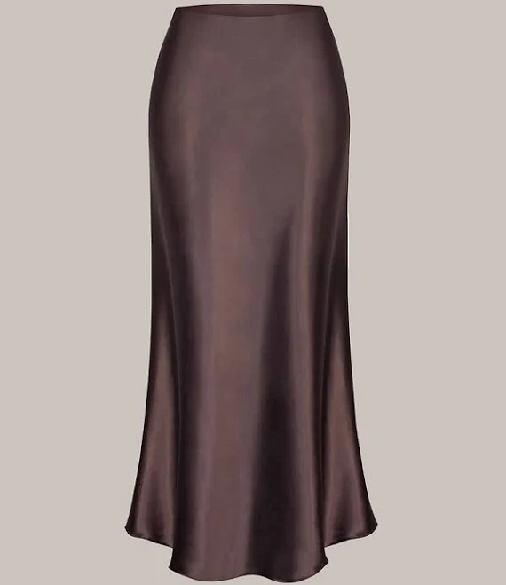 skirt Юбка шоколадного цвета длиной миди mkmanufacture $1190