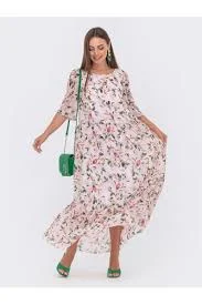 dress Очаровательное розовое шифоновое платье макси CandyStyle $1599