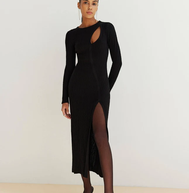 dress 25 Union Платье миди с фигурными вырезами, черное 25 Union $2310