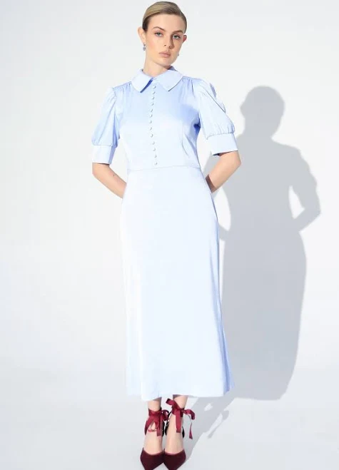 dress Платье миди голубого цвета VOVK $2599