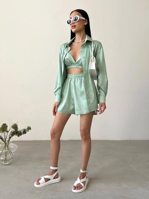 suit Dressa Костюм-тройка мятного цвета 69475 – купить в Киеве dressa.com.ua $1359