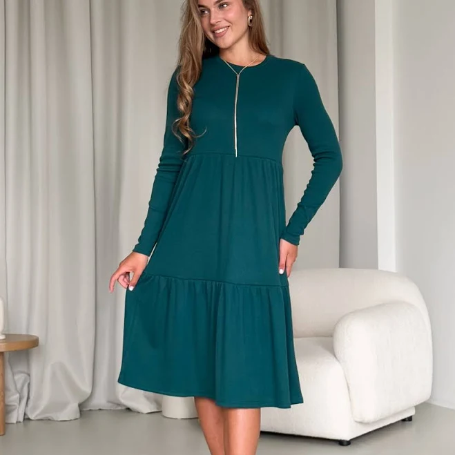 dress Свободное платье в полоску, зеленое Merlini Анно 700001505, размер L-XL Merlini $1099