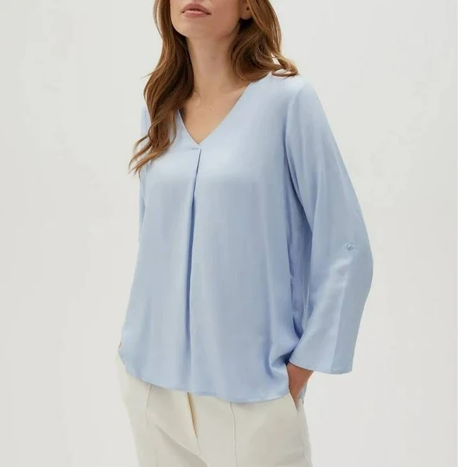 top Женская блузка Moodo L-KO-4612 XL Голубая (5904152507743). Женские блузки ROZETKA $734