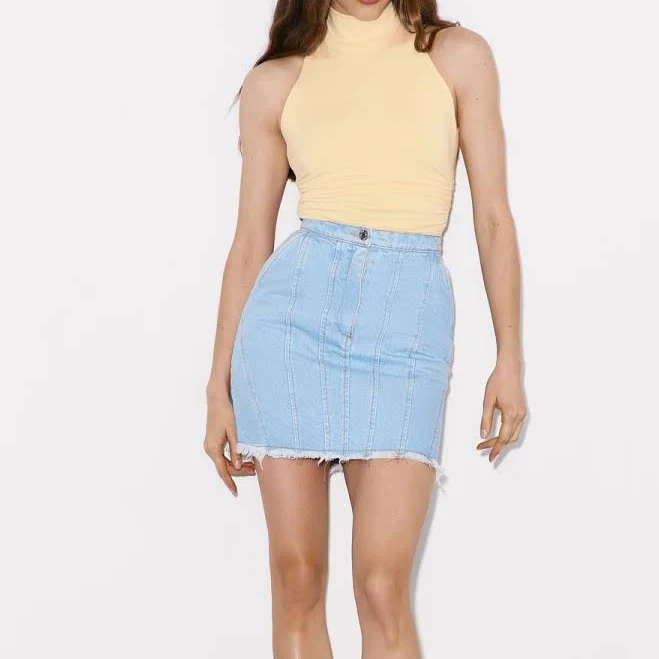 skirt Светло-голубая мини-юбка из денима MUSTHAVE MustHave $3299